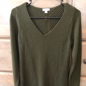 Army green sweater